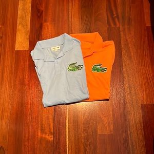 Lacoste 2 small size men’s polo shirts